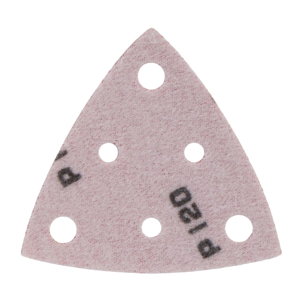 Radix - Driehoek Schuurvel - Pro - 82 x 82 x 82 mm - P120 – 6 stofgaten (50 stuks)