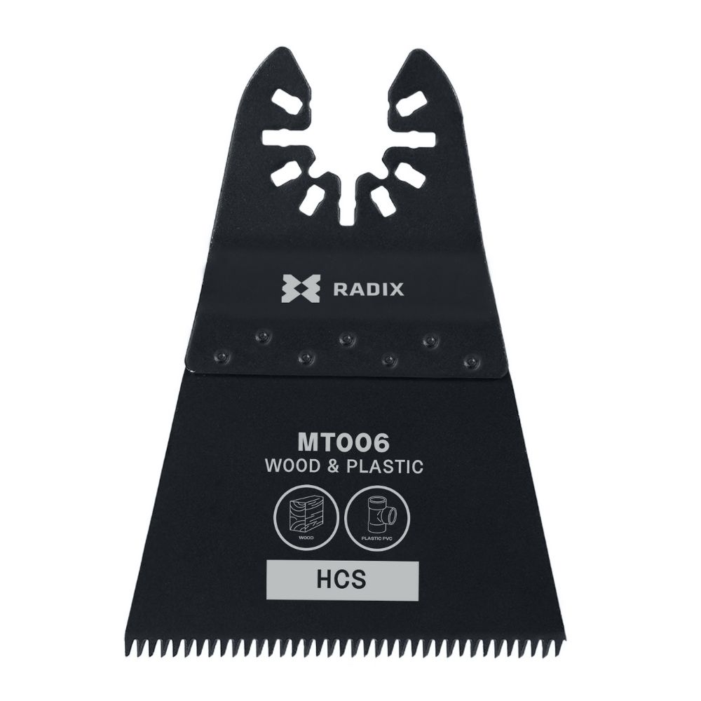 Radix - Multitool zaagblad - HCS - 14 tanden (1.8mm) - Geslepen - 40x69mm Radix - Multitool zaagblad - HCS - 14 tanden (1.8mm) - Geslepen - 40x69mm