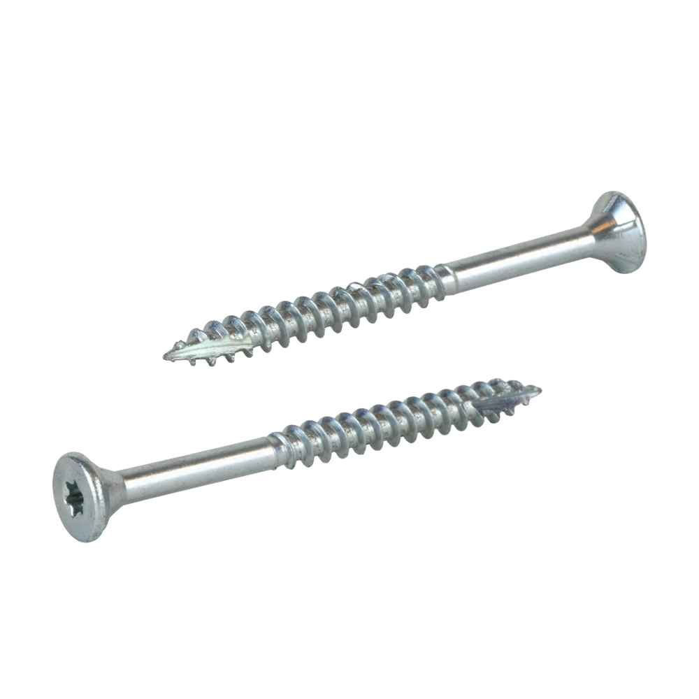 Radix Torx 20 Spaanplaatschroef - Platkop + Snijpunt - 5,0 x 60mm/36 - Verzinkt - Deeldraad (2400 stuks) VOLLE DOOS!