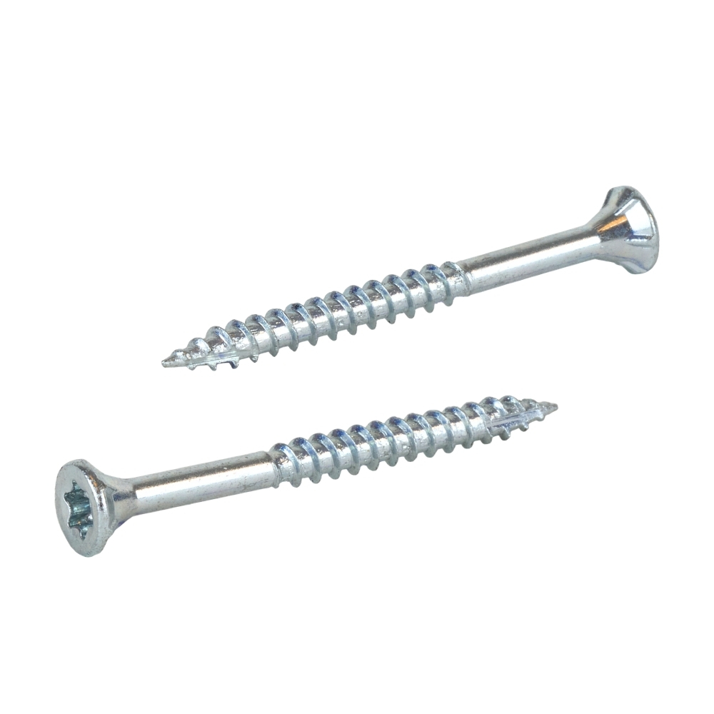 Radix Torx 20 Spaanplaatschroef - Platkop + Snijpunt - 3,5 x 40mm/24 - Verzinkt - Deeldraad (200 stuks)