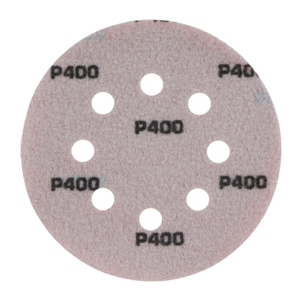 Radix - Schuurschijf - Pro - Klittenband 125 mm - P400 – 8 stofgaten (50 stuks) Radix - Schuurschijf - Pro - Klittenband 125 mm - P400 – 8 stofgaten (50 stuks)
