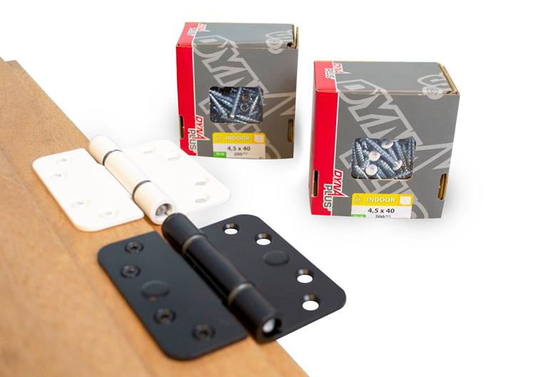 Dynaplus - Beslagschroef - Torx 20 - 4,5 x 40mm - Verzinkt - Voldraad - Witte kop (200 stuks) Dynaplus - Beslagschroef - Torx 20 - 4,5 x 40mm - Verzinkt - Voldraad - Witte kop (200 stuks)