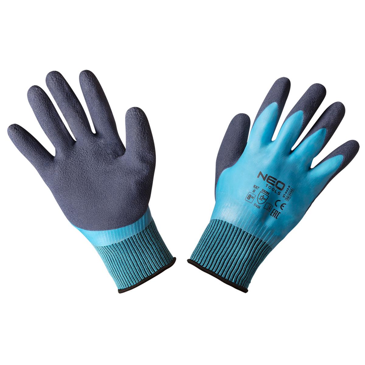 Latex werkhandschoenen - dubbele coating - Maat 8