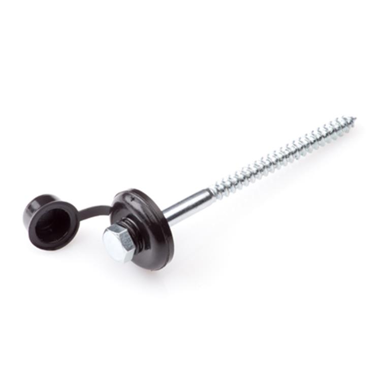 Dak & Gevel - Golfplaatbout - 7 x 110mm - Verzinkt - Deeldraad (60 stuks)