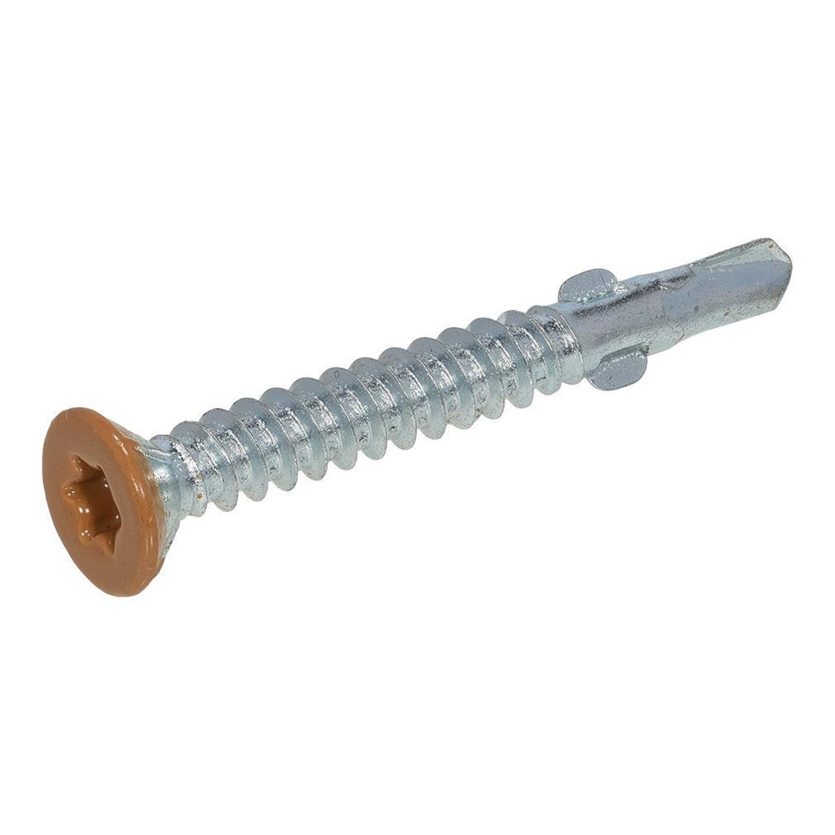 Proftec - Vleugelteks/Poortframe schroeven - Torx 20 - 4,2x32mm - Verzinkt - Platkop (100 stuks)