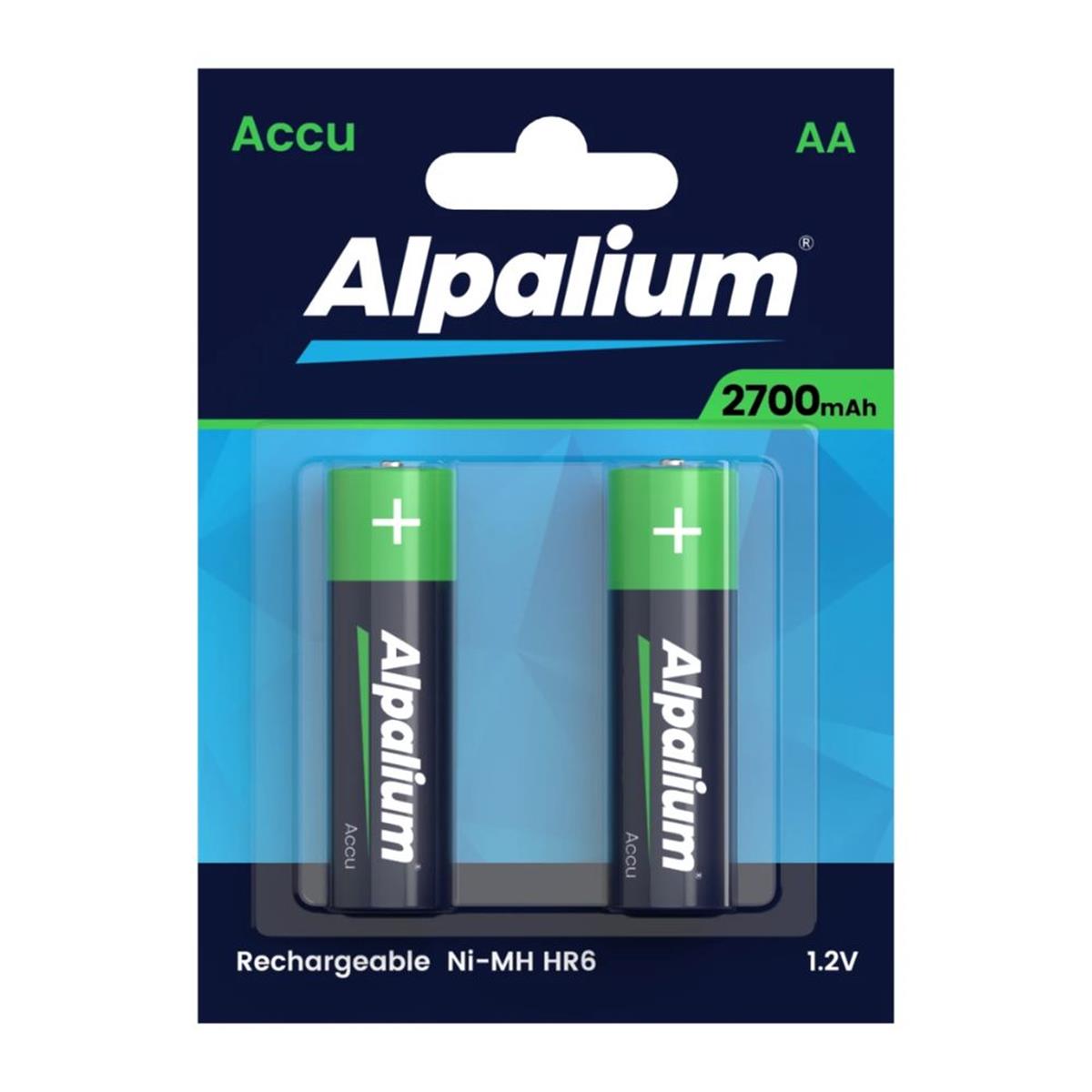 Oplaadbare batterij AA - HR6 - 1,2V - 2700mAh (2 stuks)