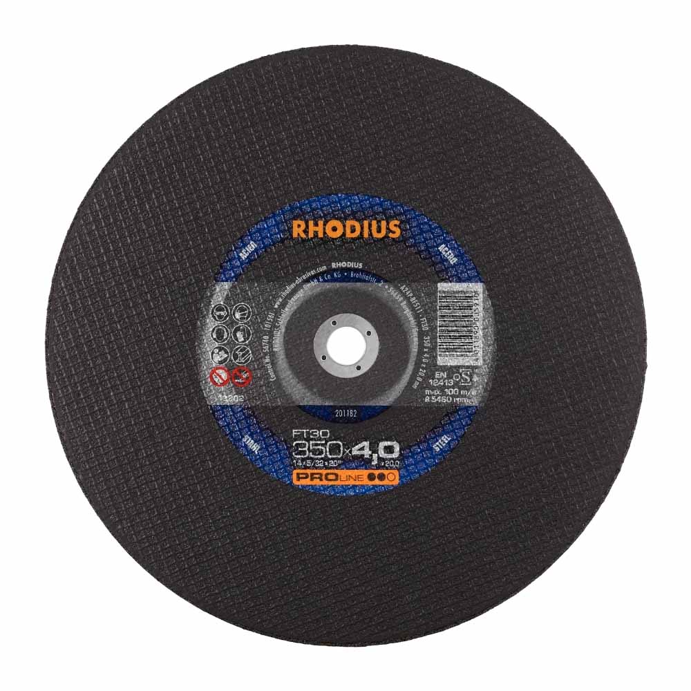 Rhodius - Doorslijpschijf voor metaal - Pro - 350 x 4,0 x 20,0 mm - FT30