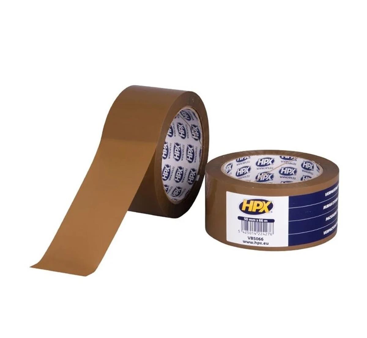 HPX - Verpakkingstape - Bruin - 50mm x 66m HPX - Verpakkingstape - Bruin - 50mm x 66m
