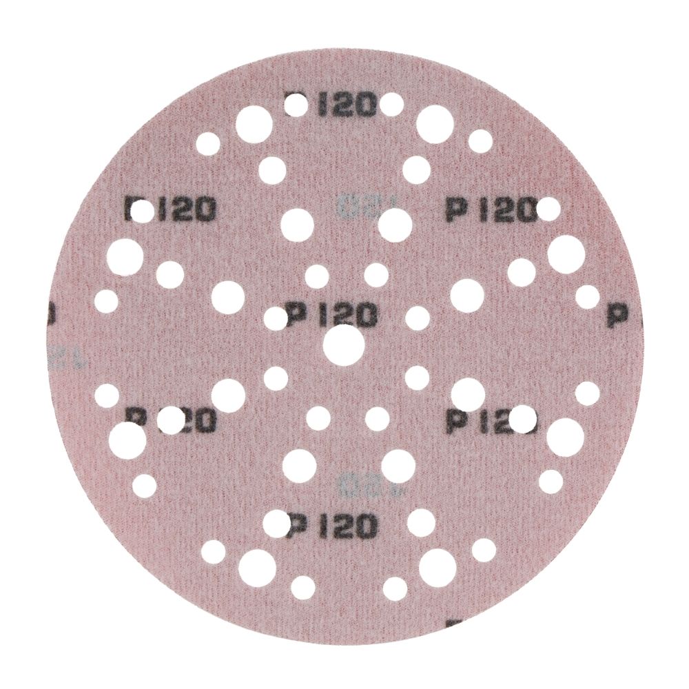 Radix - Schuurschijf - Pro - Klittenband 150 mm - P120 – 49 stofgaten (50 stuks)