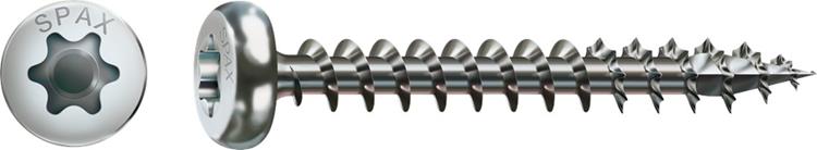 Spax - Spaanplaatschroeven - Torx 20 Cilinderkop - 4 x 50mm - Voldraad - WIROX (200 stuks)