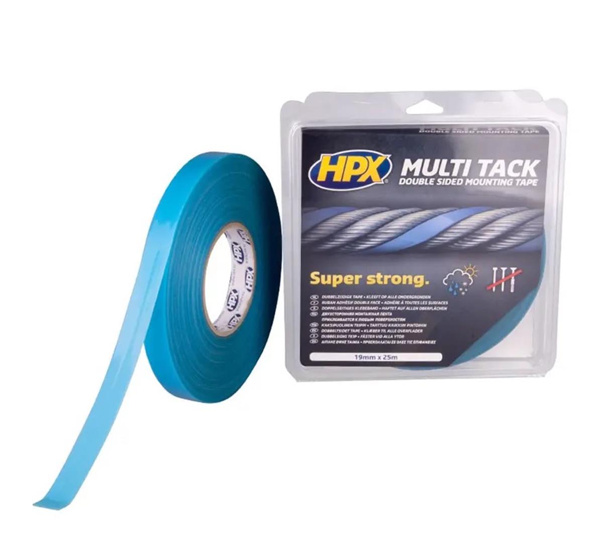Dubbelzijdige Multi-tack tape - Semi-transparant - 12mm x 5m