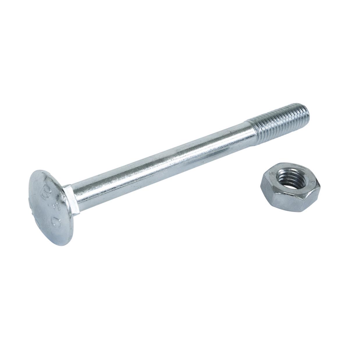 Slotbout M8 x 50mm - Incl moer - Verzinkt - DIN 603/555 (200 stuks)