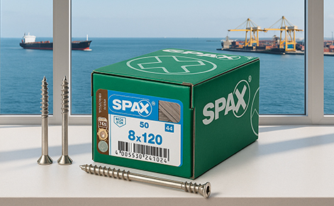 De nieuwe Spax vlonderschroef Ø 8.0 x 120 mm RVS A4