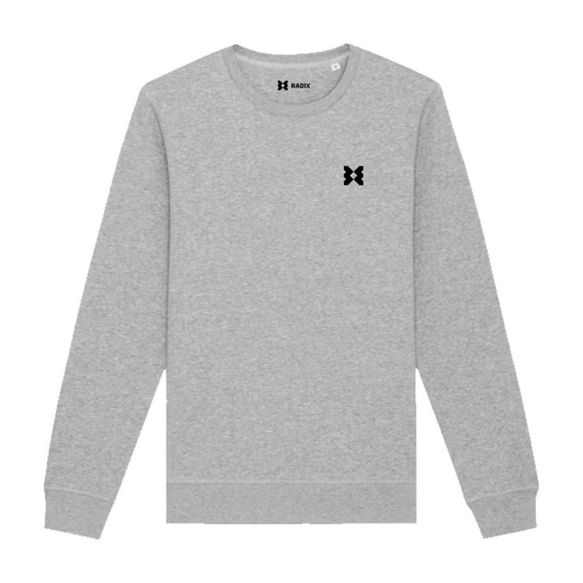 Radix - Trui - Heren - Kleur Grijs - Maat XL - Met borstlogo Radix - Trui - Heren - Kleur Grijs - Maat XL - Met borstlogo