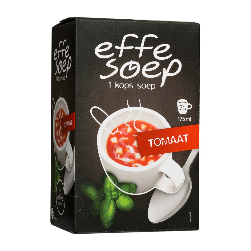Effe soep - Tomaat - 175 ml ( 21 stuks) Effe soep - Tomaat - 175 ml ( 21 stuks)