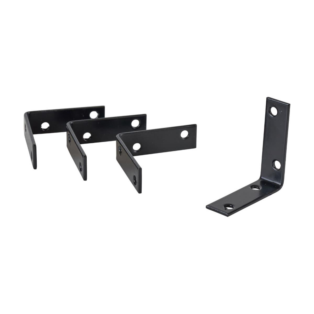 Stoelhoek - 50 mm - Zwart (4 stuks) Stoelhoek - 50 mm - Zwart (4 stuks)