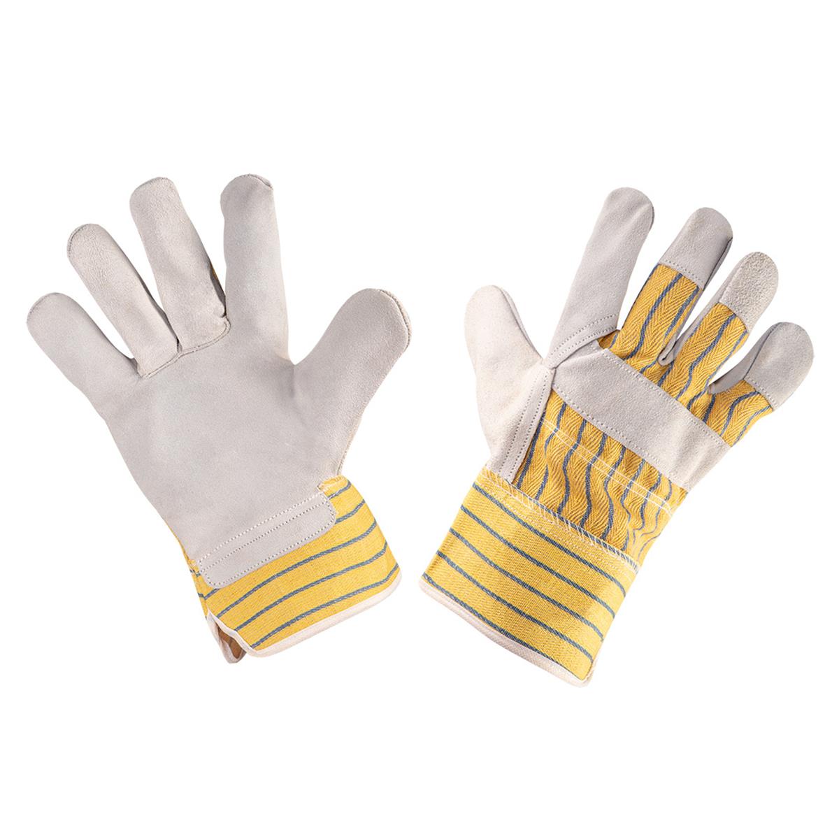 Werkhandschoenen - Koe leer - Semi - Maat 10,5