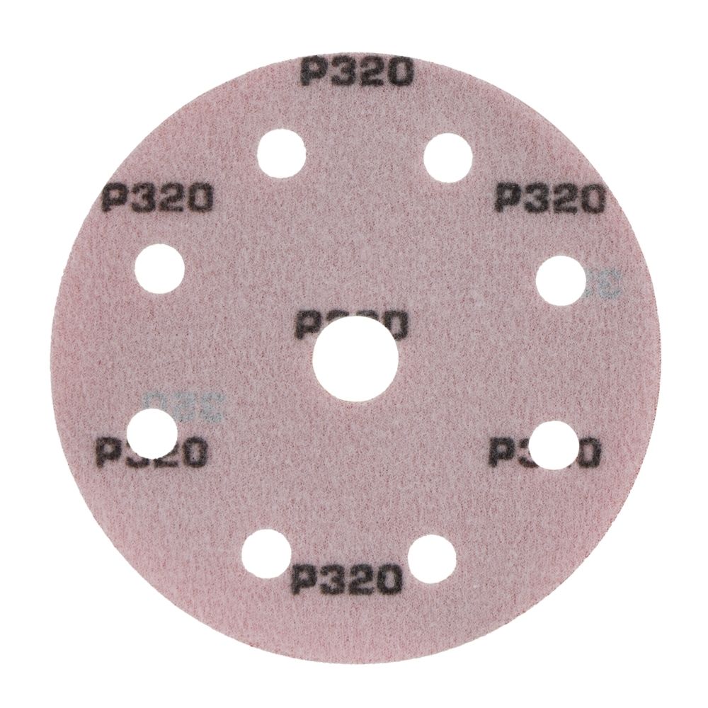 Radix - Schuurschijf - Pro - Klittenband 125 mm - P320 – 9 stofgaten (10 stuks)