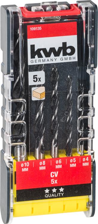 KWB - Houtspiraalborenset - 5-delig KWB - Houtspiraalborenset - 5-delig