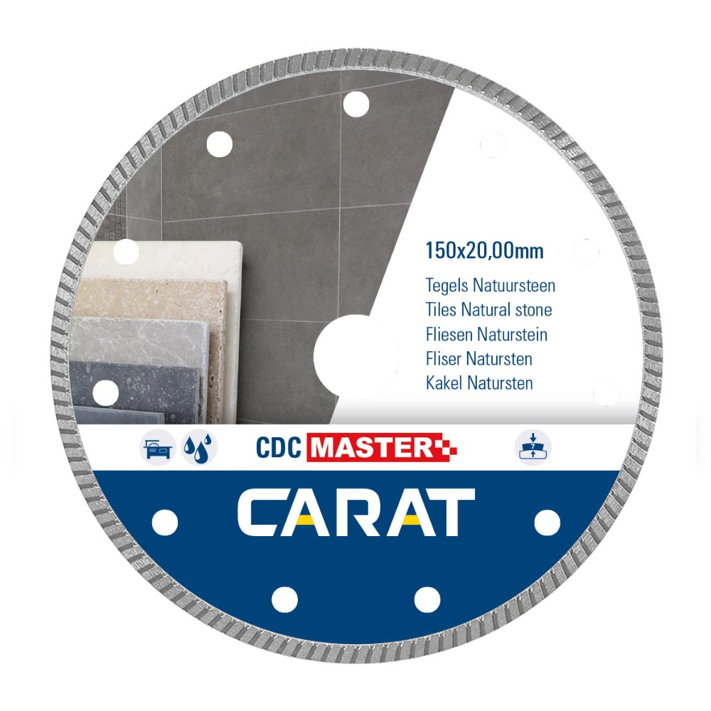 Carat - Diamantzaagblad - Tegelzaag - Ø150 - Asgat 22.23mm Carat - Diamantzaagblad - Tegelzaag - Ø150 - Asgat 22.23mm