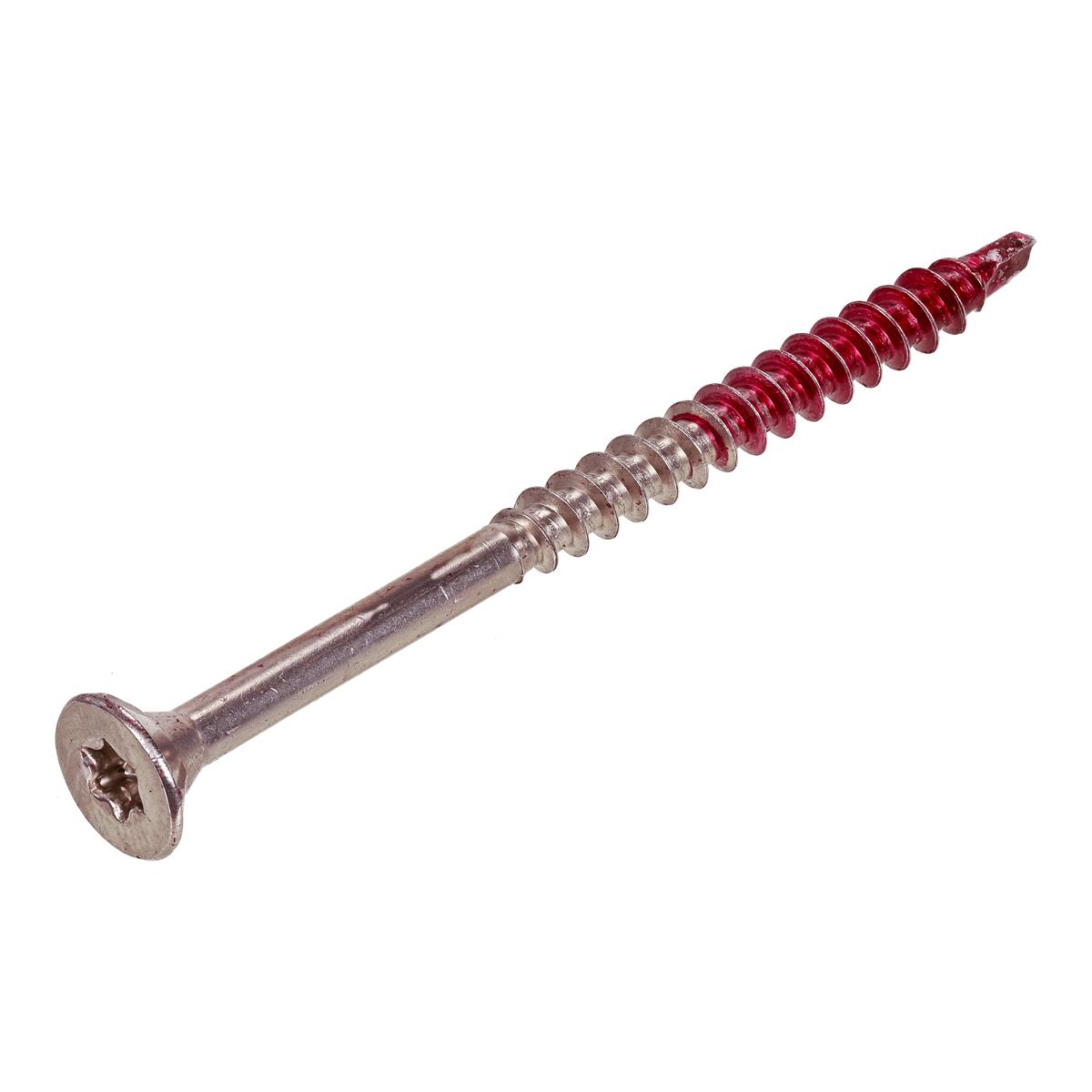 Rotadrill - Hardhoutschroeven - Torx 25 Platkop - 5 x 80mm - Deeldraad - RVS-410 (100 stuks)
