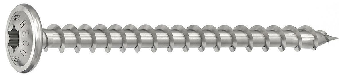 Heco Topix-Plus - RVS A2 Schroeven - Torx tellerkop - 8 x40mm - Voldraad (50 stuks)