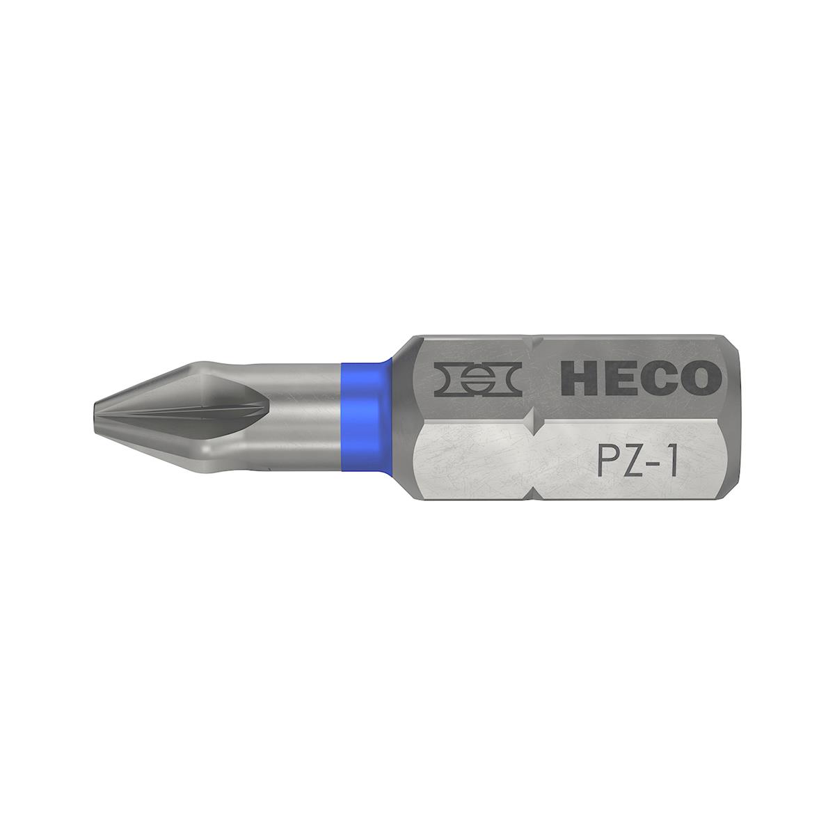 Heco - Drive-Bits - Pozidrive 1 - 25mm Blister verpakking 2 stuks
