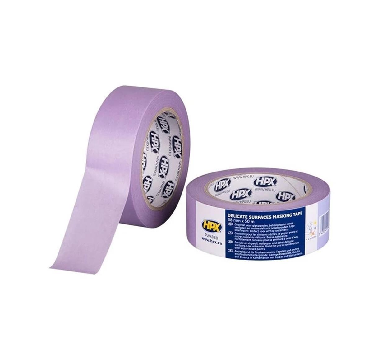 HPX - Masking 4800 Delicate Surfaces - Paars - 36mm x 50m HPX - Masking 4800 Delicate Surfaces - Paars - 36mm x 50m