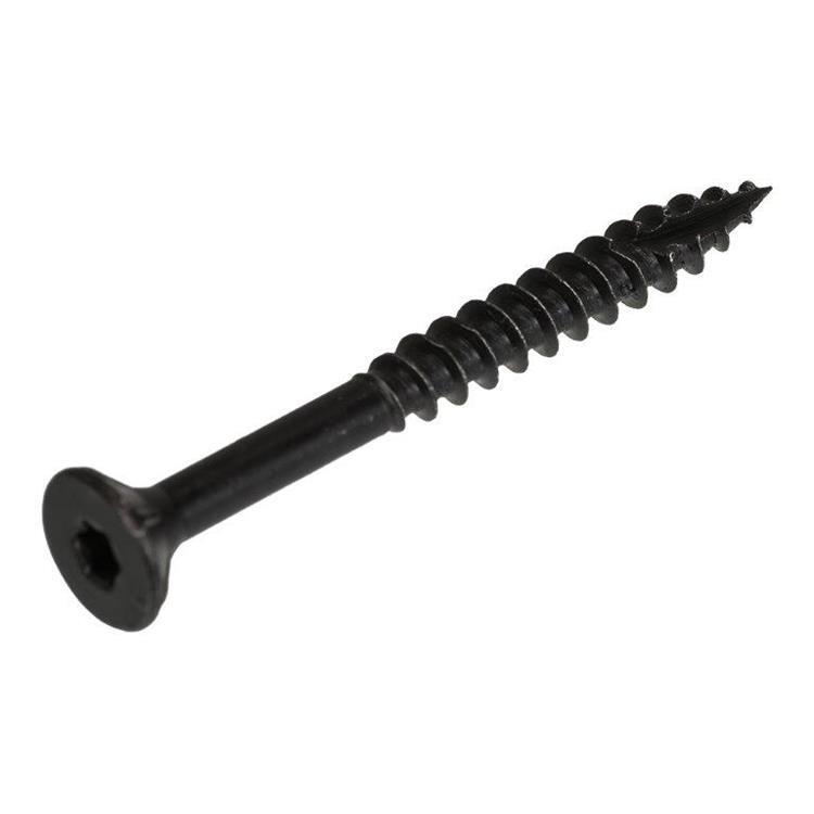 Blackline - Spaanplaatschroef - TORX platkop - TX20 - 4,0 x 60mm - Deeldraad - Zwart (100 stuks)