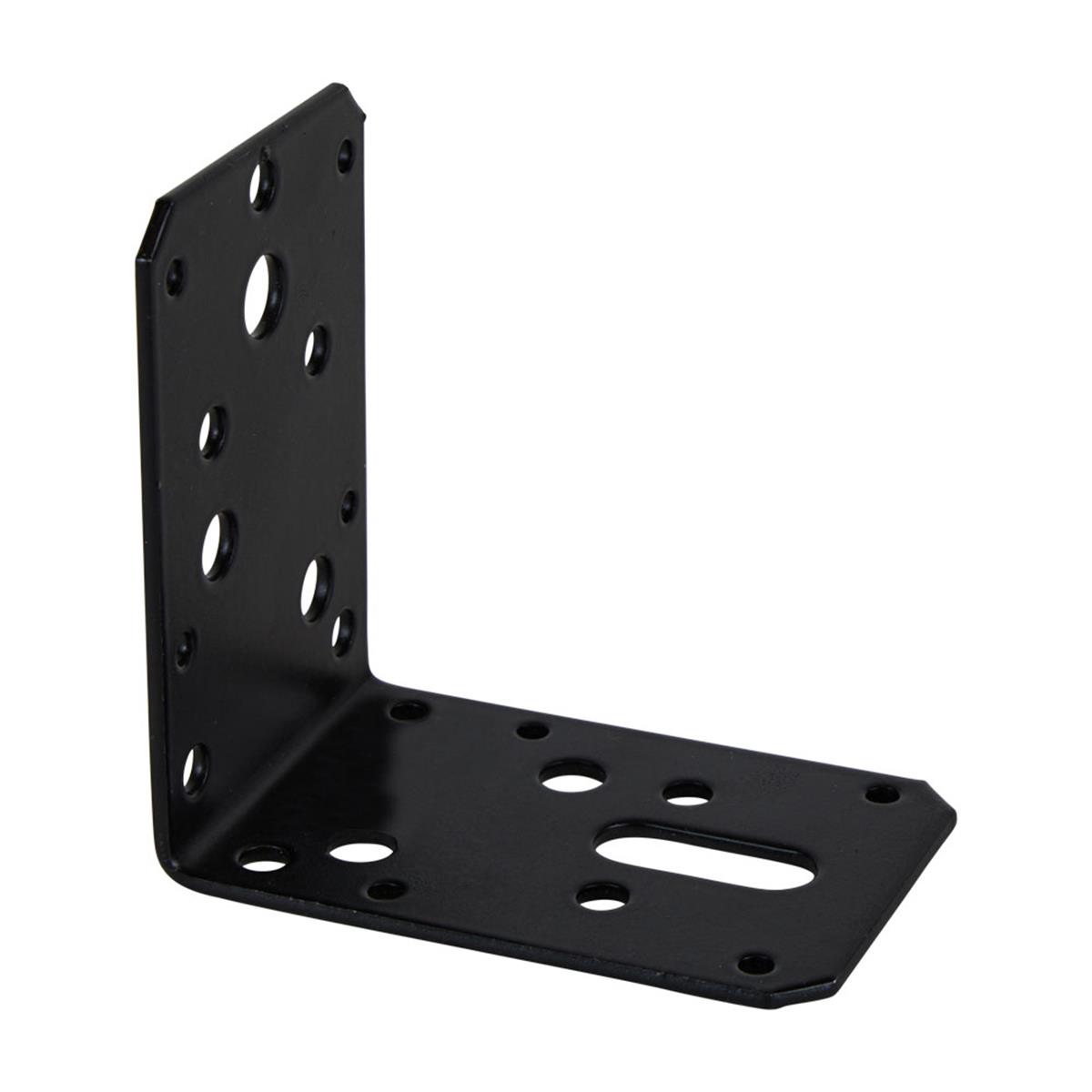 Hoekanker Vlak - 90 x 90 x 60 x 2.5 mm - Zwart Hoekanker Vlak - 90 x 90 x 60 x 2.5 mm - Zwart