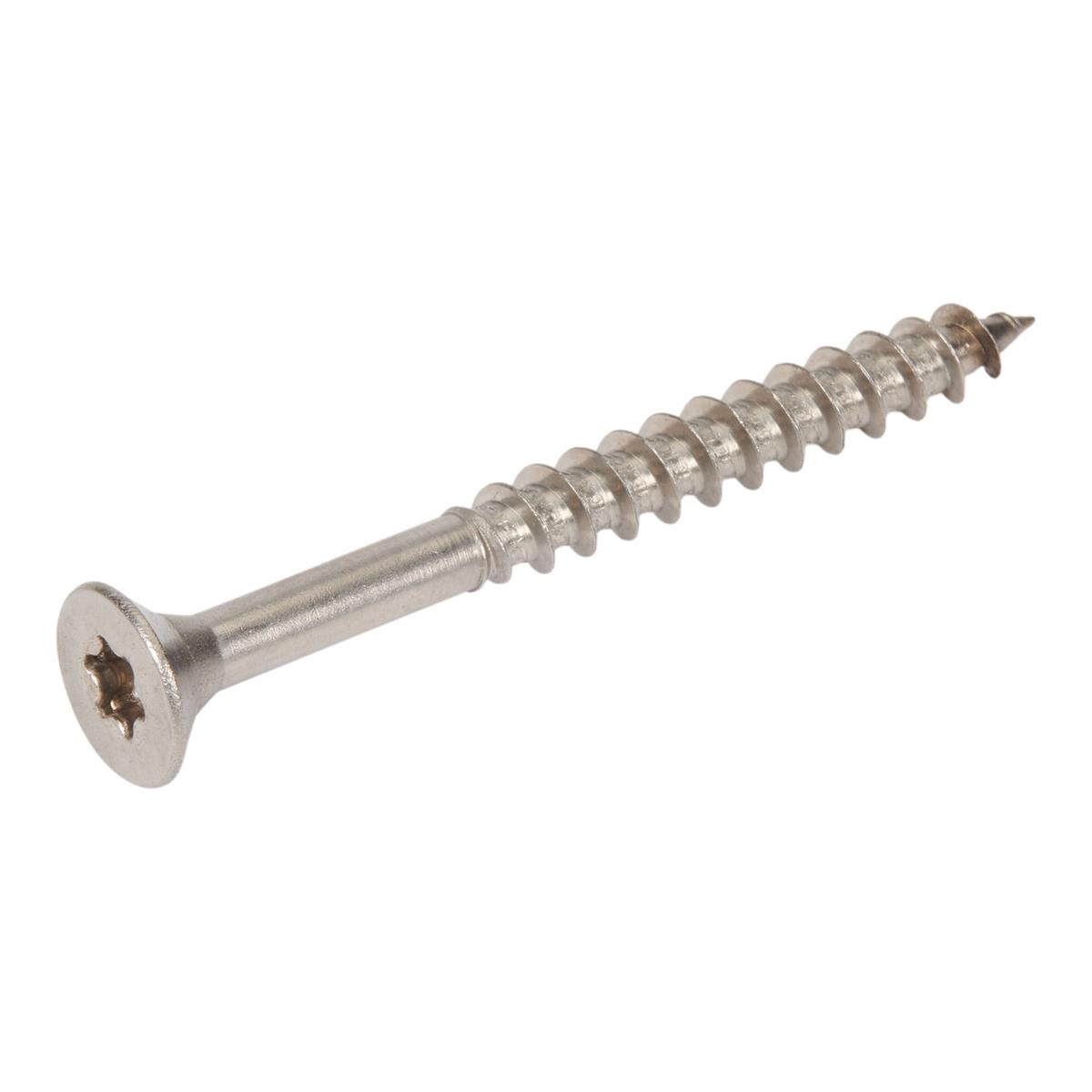 Stark - Torx 25 Platkop Spaanplaatschroeven - 5x50mm - RVS A2 - Deeldraad (200 stuks)