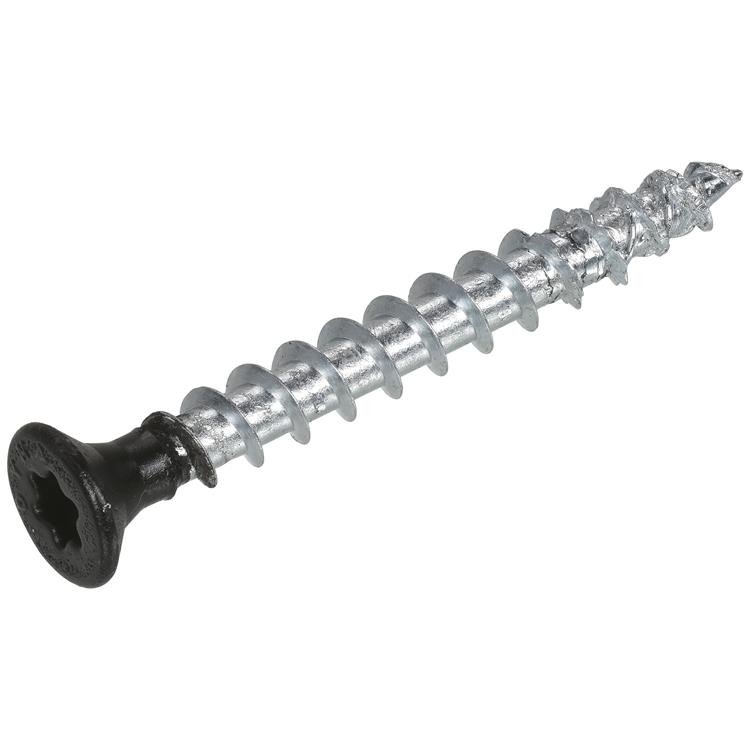 Dynaplus - Beslagschroef - Torx 20 - 4 x 40mm - Verzinkt - Voldraad - Zwarte kop (200 stuks)