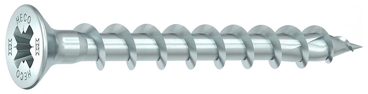 Heco Topix-Plus Schroeven - Pozidrive platverzonken kop - 4,5x 40mm - Deeldraad (500 stuks)