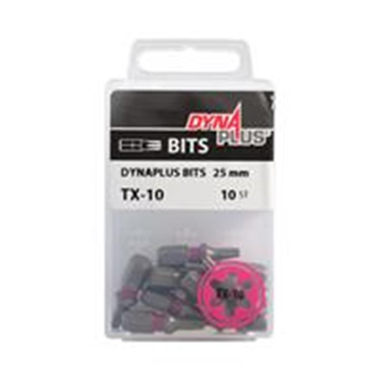Dynaplus - Schroefbit - Torx 10 - 50mm - Roze (5 stuks)
