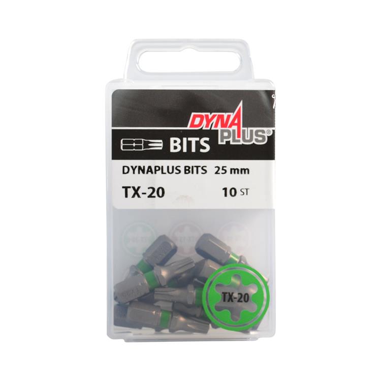 Dynaplus - Schroefbit - Torx 20 - 25mm - Groen (10 stuks)