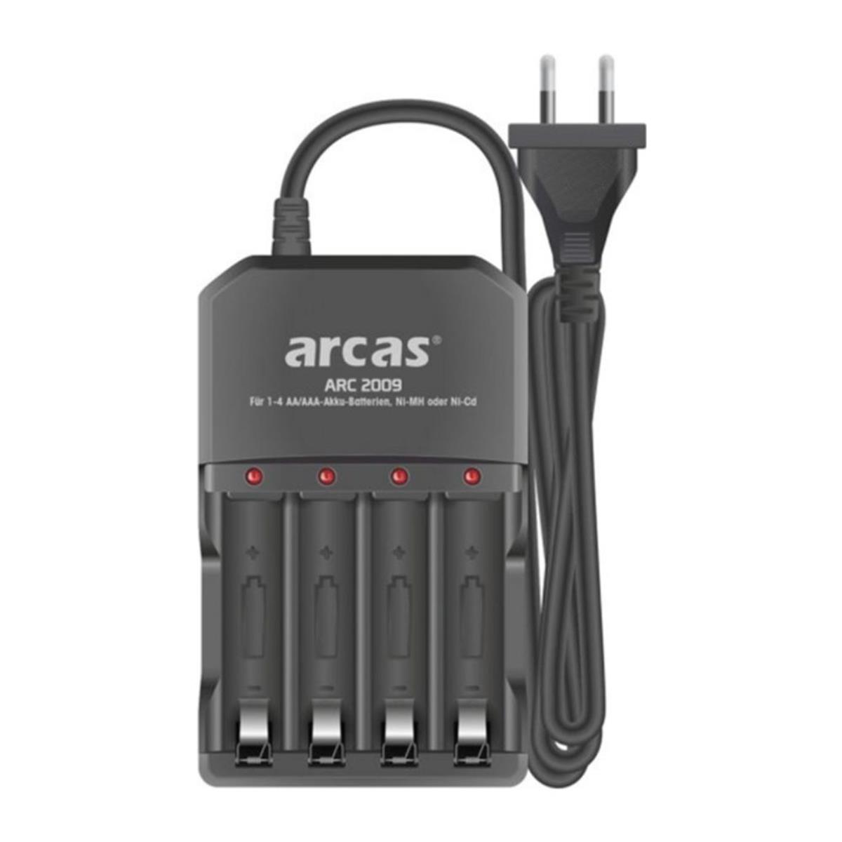 Batterijlader - 4-voudig - Model ARC-2009
