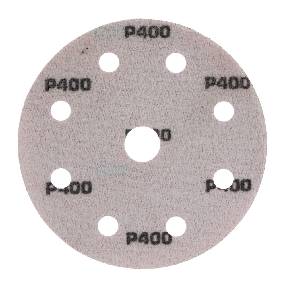 Radix - Schuurschijf - Pro - Klittenband 125 mm - P400 – 9 stofgaten (50 stuks)
