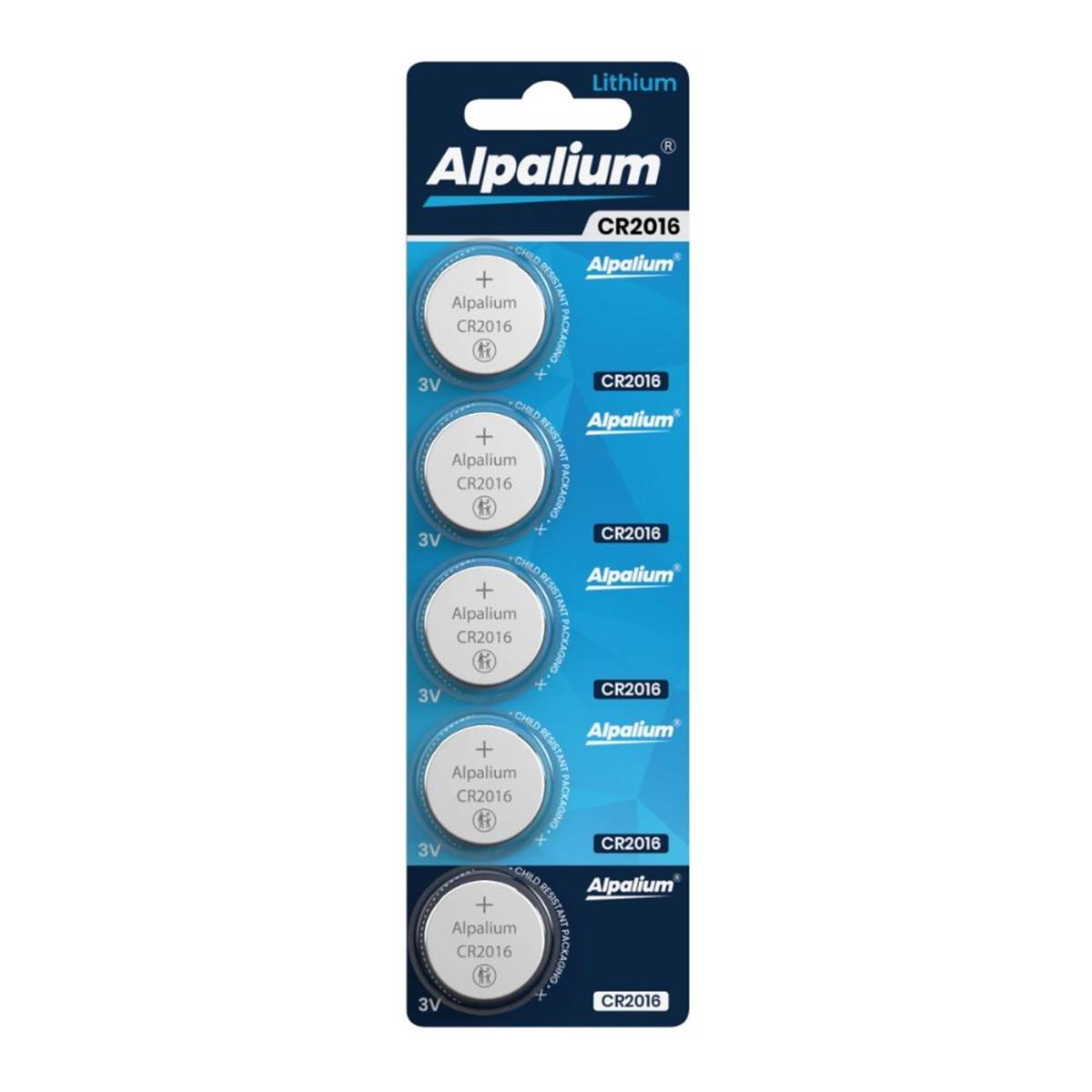 Lithium knoopcel batterij - CR2016 - 3V (5 stuks)