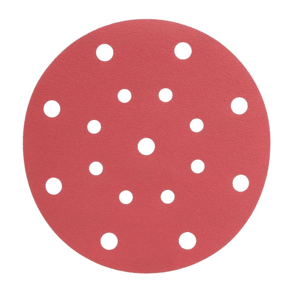 Radix - Schuurschijf - Pro - Klittenband 150 mm - P120 – 17 stofgaten (50 stuks)