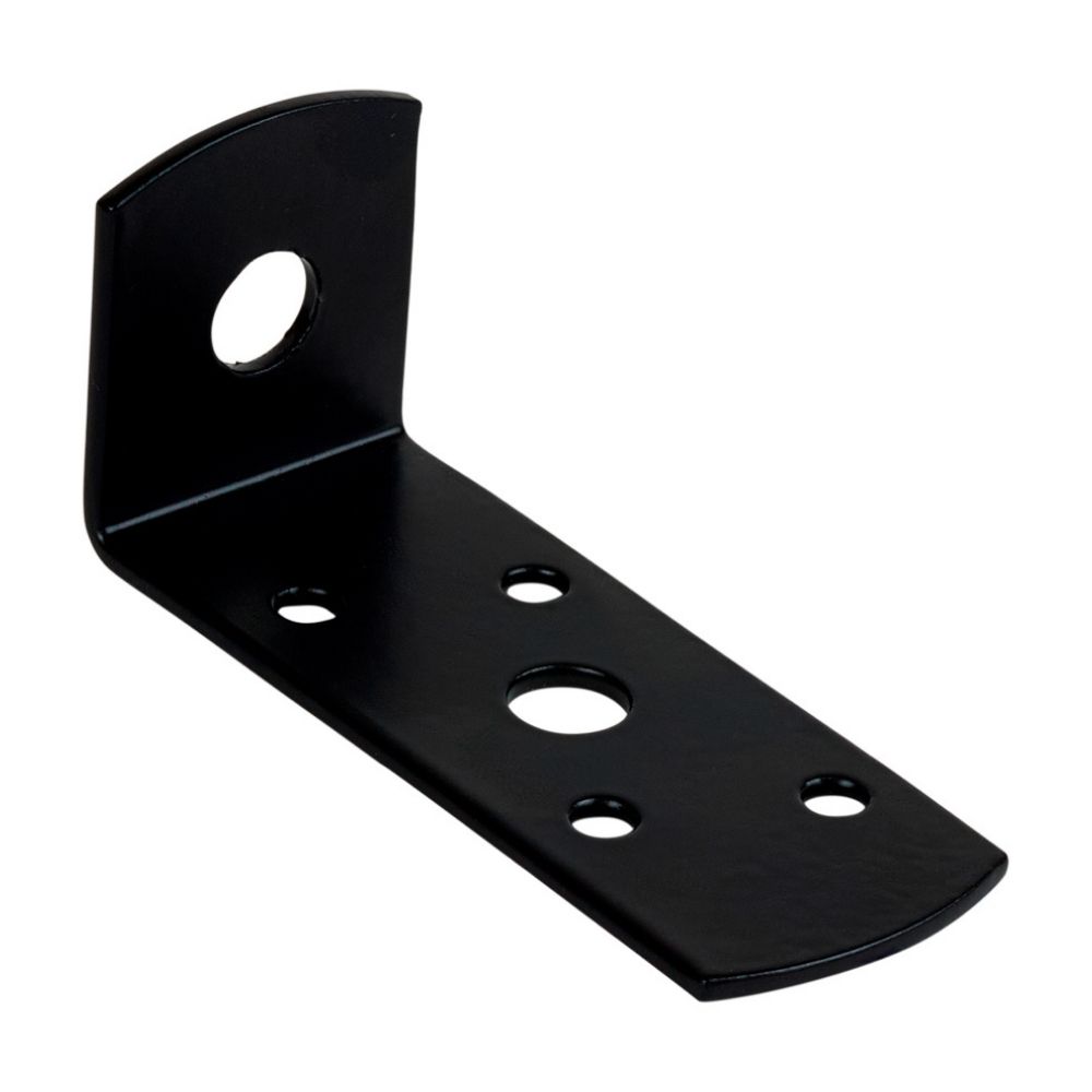 L-Beslag / L-Steun Verhoogd zonder schroef Zwart (1 stuk) L-Beslag / L-Steun Verhoogd zonder schroef Zwart (1 stuk)