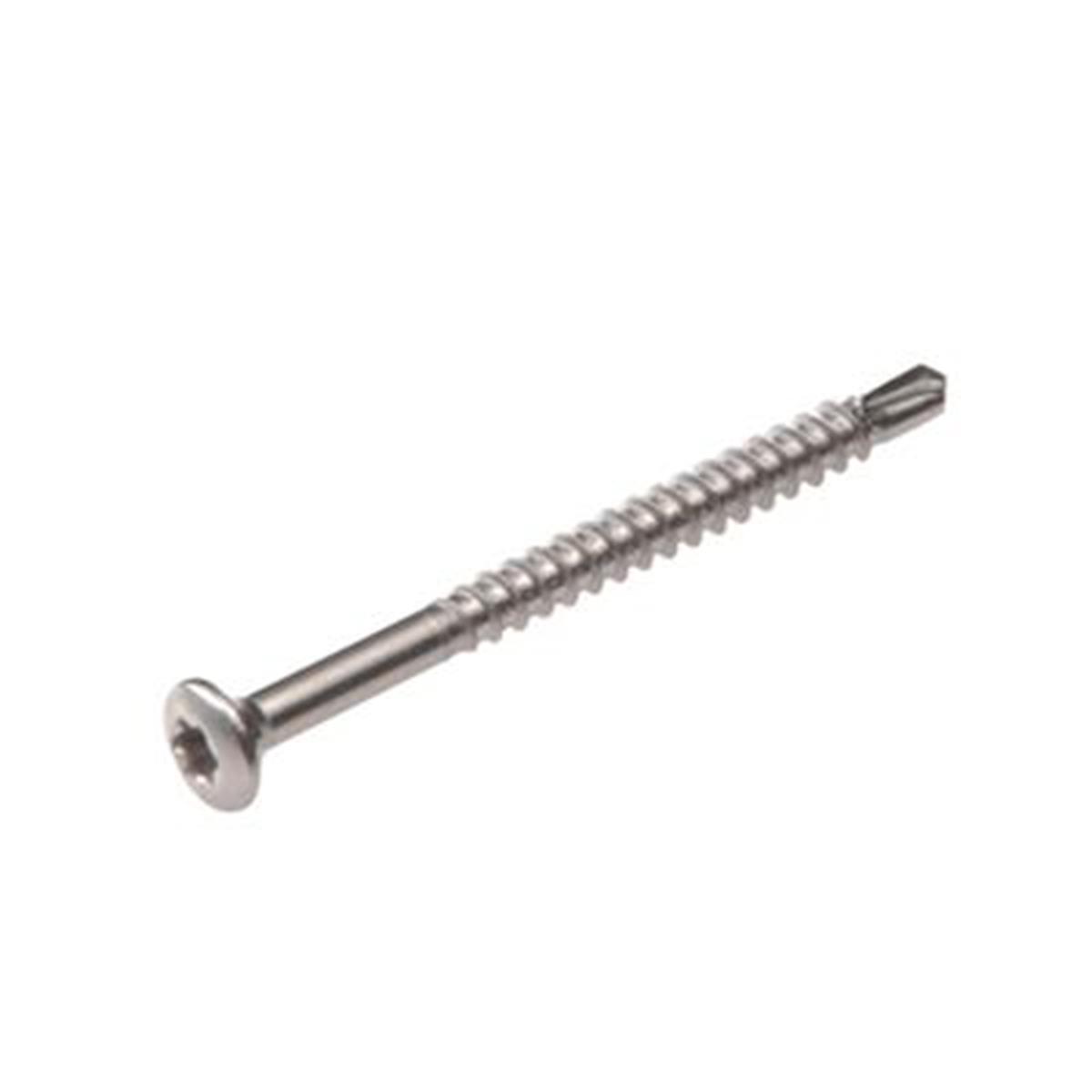 Proftec - Torx 10 Lenskop Glaslatschroeven - 3,2x30mm - Deeldraad - RVS-410 (200 stuks)