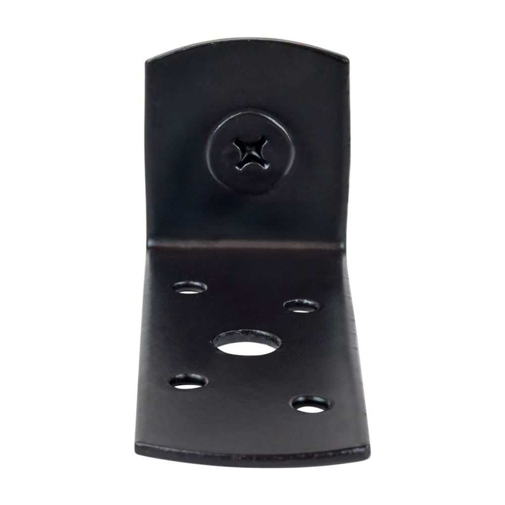 L-Beslag / L-Steun Verhoogd met schroef Zwart (1 stuk) L-Beslag / L-Steun Verhoogd met schroef Zwart (1 stuk)