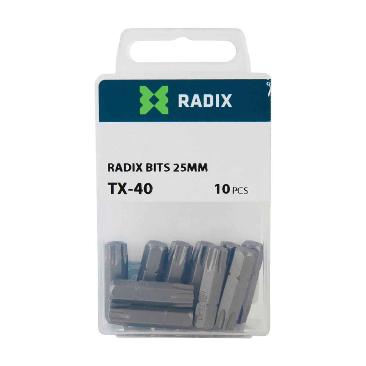 Radix - Schroefbit TX40 (10 stuks)
