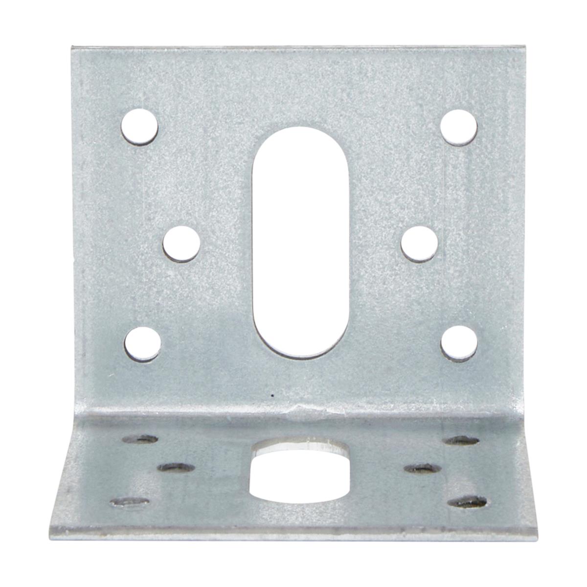 Hoekanker Vlak - 50 x 50 x 58 x 2.5 mm - Verzinkt Hoekanker Vlak - 50 x 50 x 58 x 2.5 mm - Verzinkt