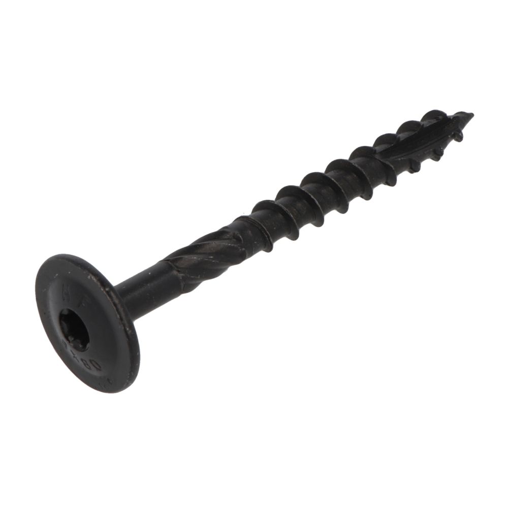 Blackline - Tellerkopschroef - TX-40 - 8 x 80mm / 50 - Zwart - Deeldraad (25 stuks)