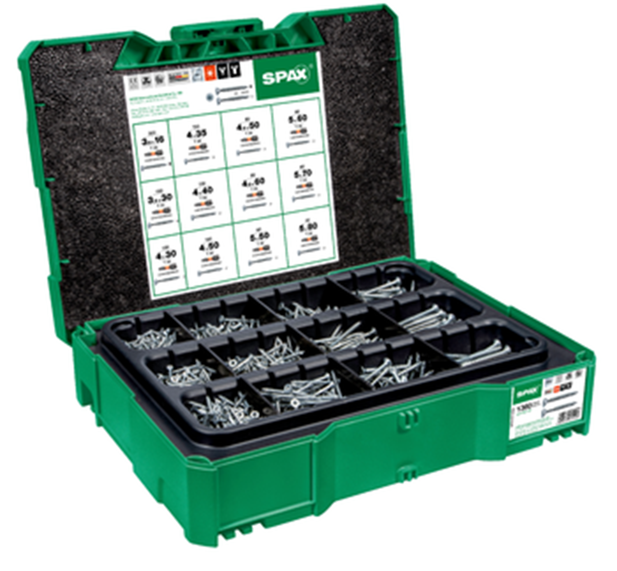 Spax - Box Systainer - T- LOC TANOS - assortimentskoffer (1.380 delig)