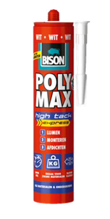 Bison - Poly Max High Tack - Wit - 425g Bison - Poly Max High Tack - Wit - 425g