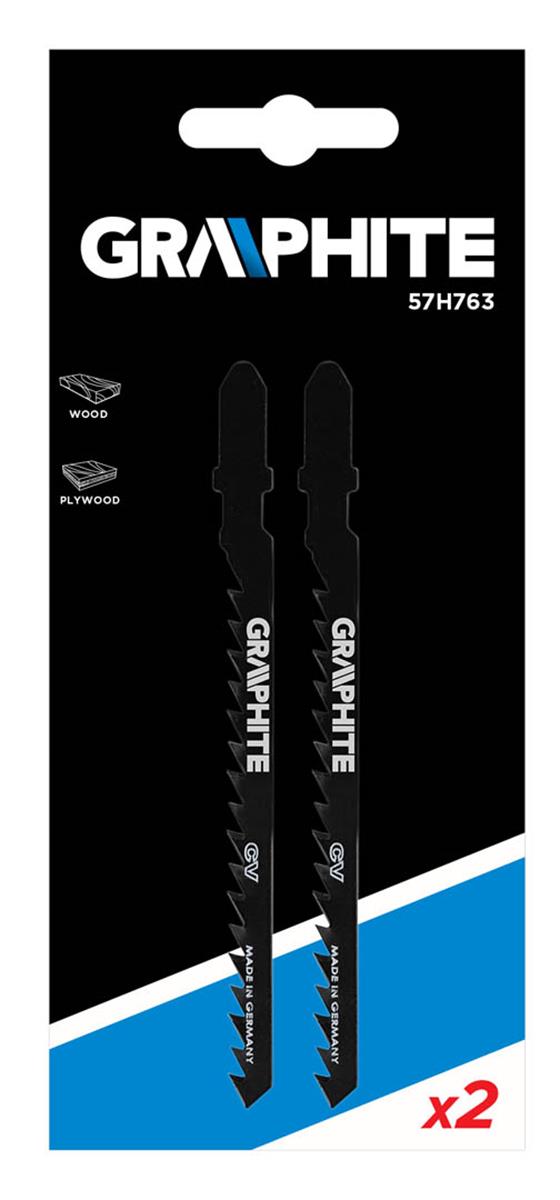 GRAPHITE - Decoupeerzaagbladen - Voor hout - Grof (2 stuks) GRAPHITE - Decoupeerzaagbladen - Voor hout - Grof (2 stuks)