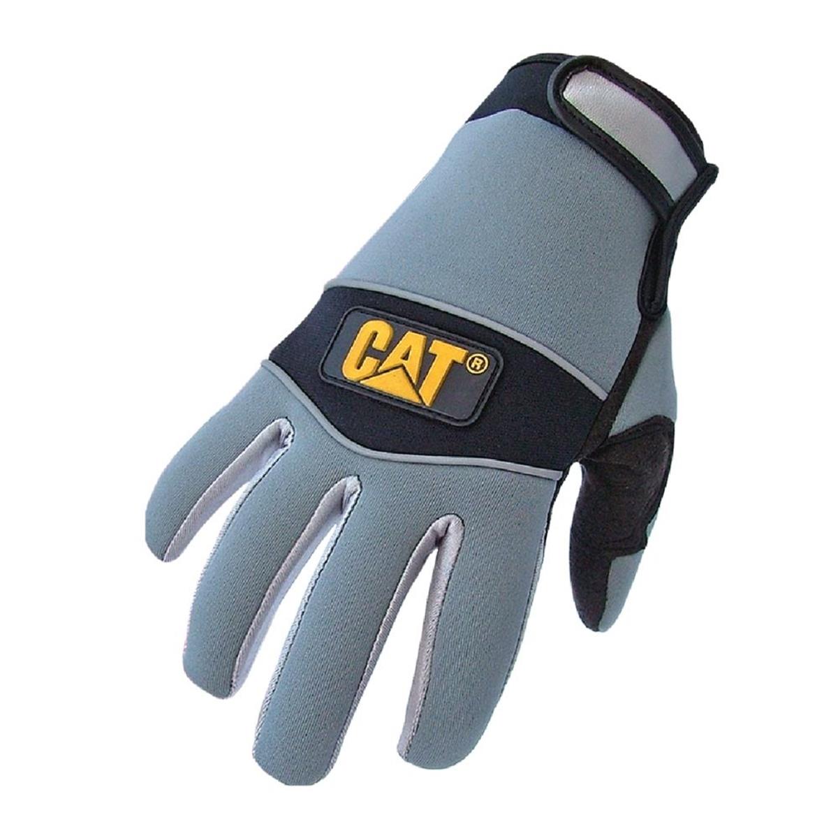 CAT - Synthetisch Lederen Handschoenen - Neopreen Achterkant - Siliconen Vingertoppen - Maat L CAT - Synthetisch Lederen Handschoenen - Neopreen Achterkant - Siliconen Vingertoppen - Maat L