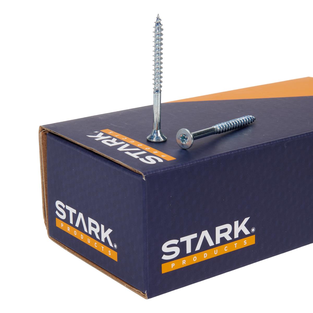 Stark - Torx 20 Spaanplaatschroeven + snijpunt - 5 x 80mm - Verzinkt - Deeldraad (1600 stuks) Stark - Torx 20 Spaanplaatschroeven + snijpunt - 5 x 80mm - Verzinkt - Deeldraad (1600 stuks)